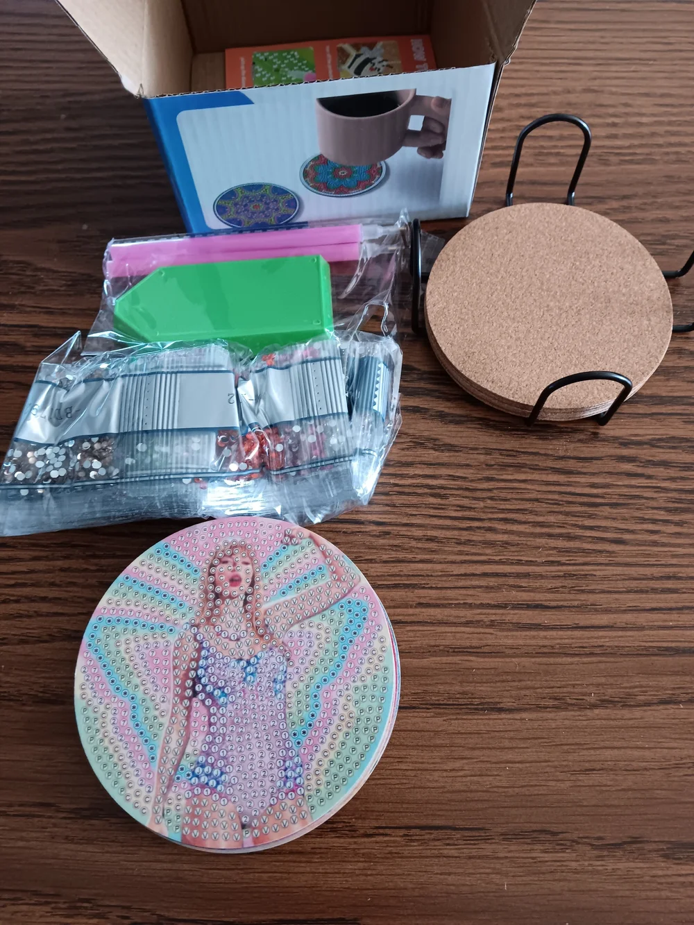 Taylor Swift Diamond Art Coasters Everything Included. 4 Available